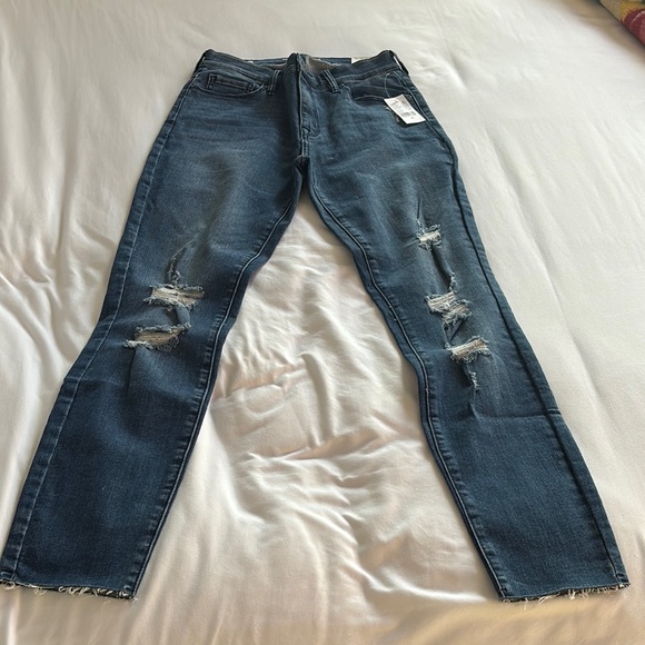 PacSun Denim - PacSun High Rise Blue Distressed Jeans